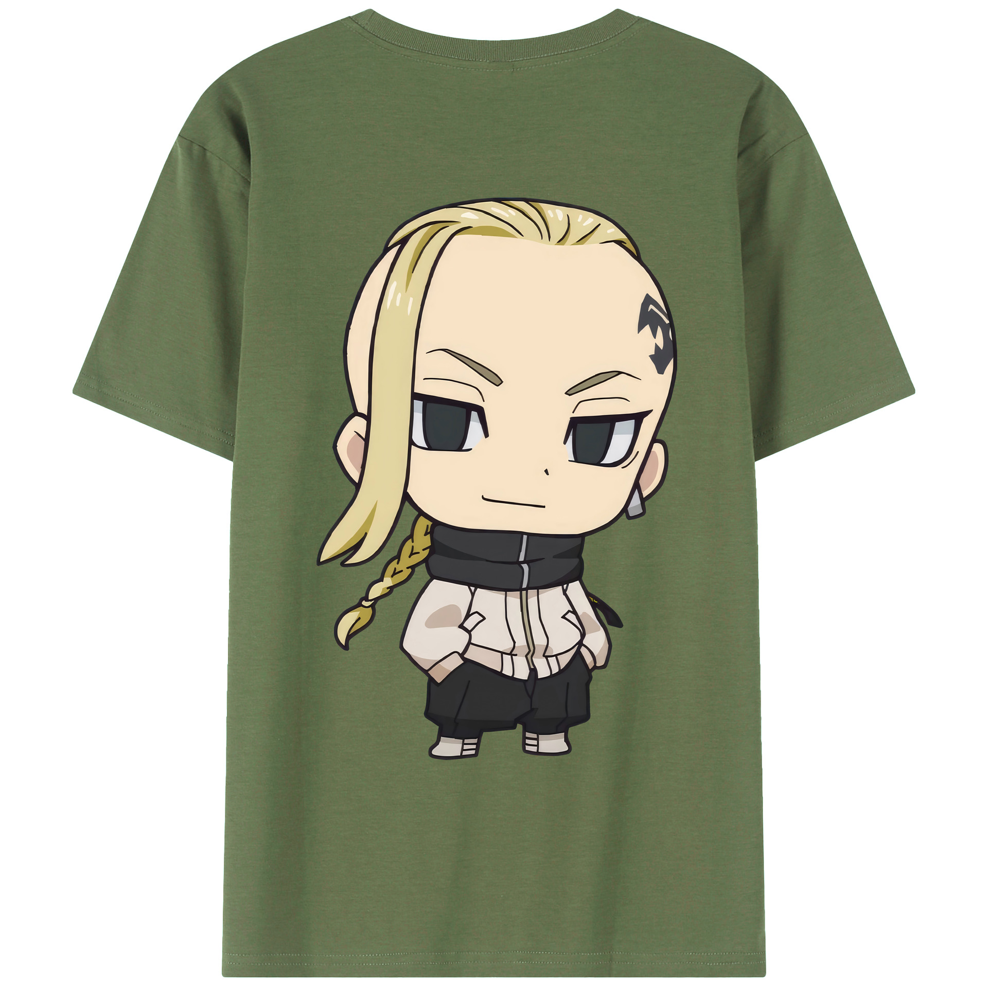 （画像用） 東京リベンジャーズ Tokyo Revengers 綿100％ メンズ半袖Tシャツ（バックプリント） 通気性